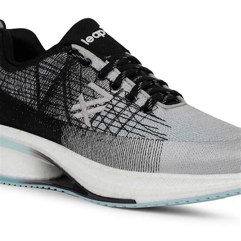 Buy Leap7x Sports Black Lacing Running Shoes For Men MOSCOW-1 By Liberty