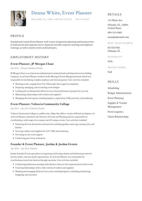 Guide: Event Planner Resume | + 12 Samples | PDF & Word | 2020 | Event planner resume, Event ...