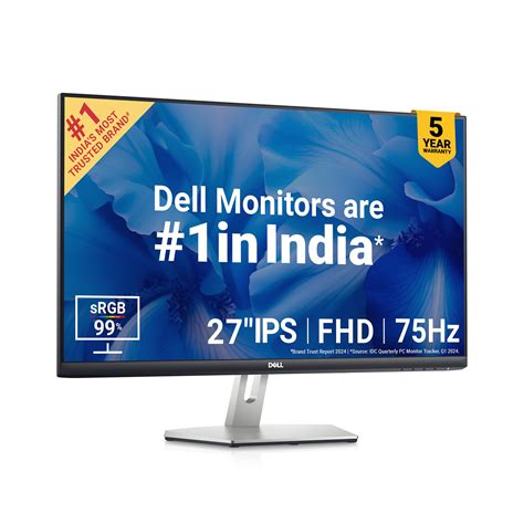 Dell S2721HNM 27"/68.96 cm FHD IPS Monitor|Titan Grey|75Hz|99% sRGB|4 ...