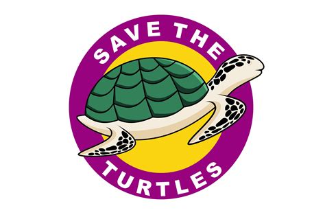 Save the Turtles Sign Board Graphic by edywiyonopp · Creative Fabrica