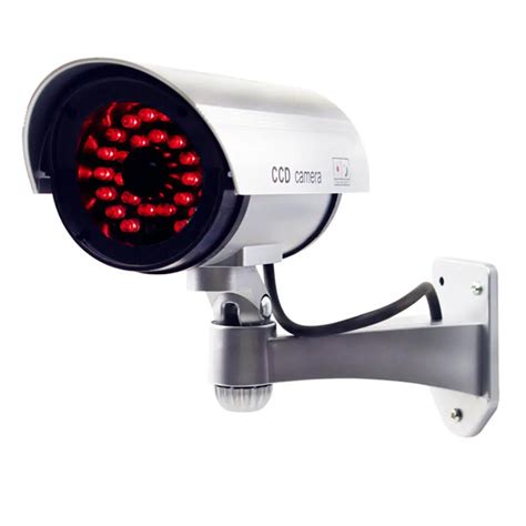 Solar powered simulation camera security cctv dome camera outdoor with ...