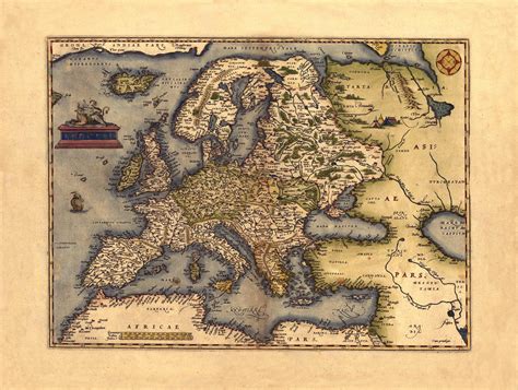 Old Map of Europe 的图像结果