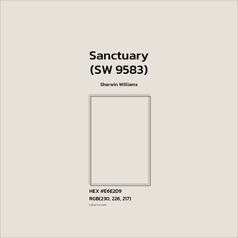 Sherwin Williams Sanctuary (SW 9583) Paint - color codes, matching ...