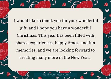 Thank You Note For Holiday Wishes at Peggy Bradley blog