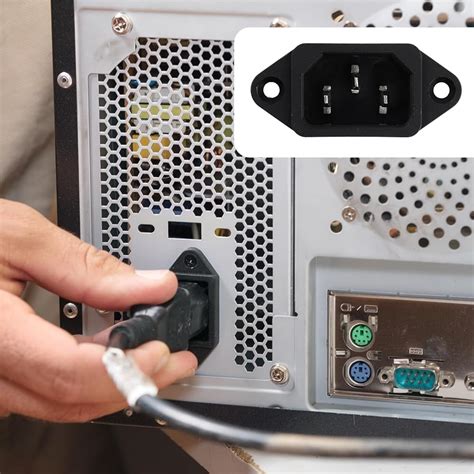 Antrader 2pcs IEC 320 C14 Male 3 Pins Screw Mount India | Ubuy