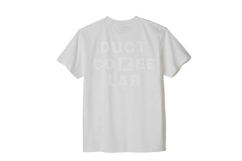 DUCT COFFEE LAB オリジナルロゴTシャツ ホワイト×ホワイト | DUCT COFFEE LAB