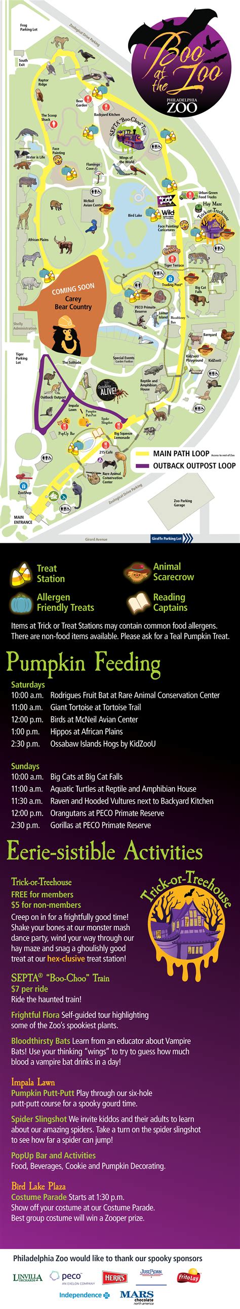 Boo at the Zoo Map – Philadelphia Zoo