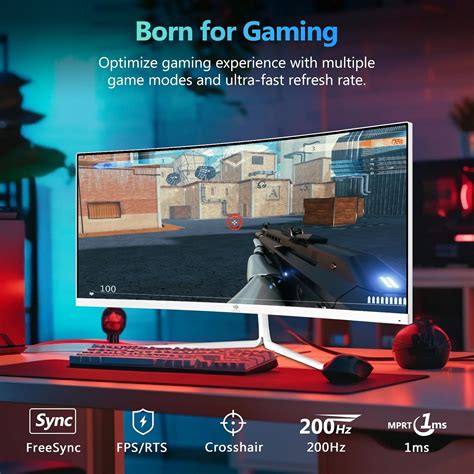 ZZ-Edge Z-Edge 30 Inch Ultrawide Curved Gaming Monitor 200Hz India | Ubuy