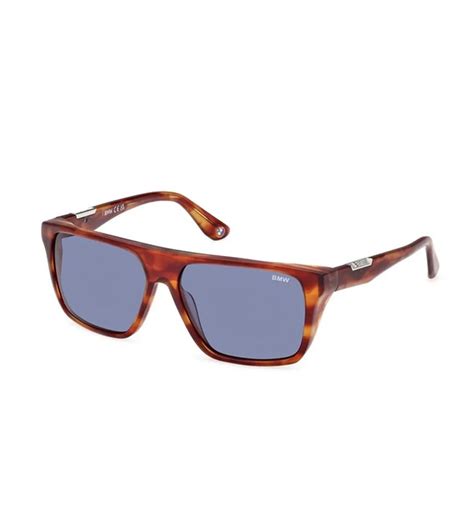 BMW Men's Blue Wayfarer Sunglasses
