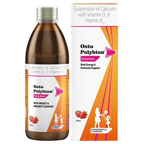 Buy Osto Polybion Strawberry Flavour Suspension online | Uses, Side ...
