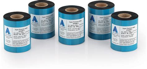ACCUTRAC 60mm X 40mm Barcode Chromo Paper Labels Stickers (Pack of 1 ...