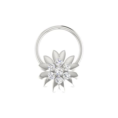 0.06 Carat Natural Diamond Nose Pin - IJ Color, VS Clarity | SOLITAIREKART