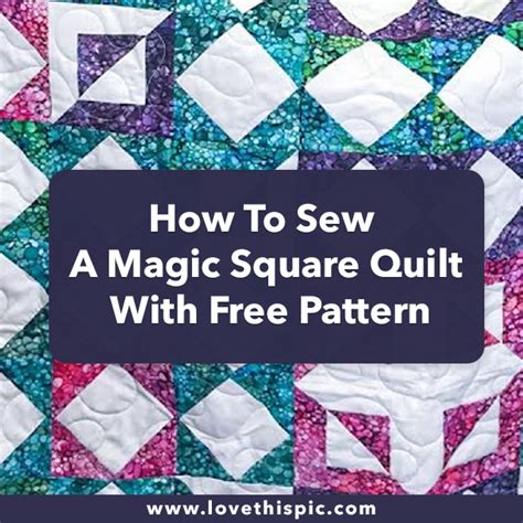 Image result for Magic Square Quilt Block Tutorial