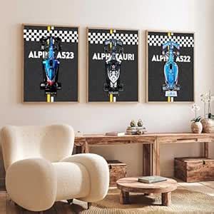 kotart Big Formula 1 Cars Framed Posters Gift Items for Boys Room Wall ...