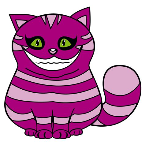 Alice in wonderland Cheshire Cat Smiling Logo PNG (Transparent) SVG AI ...