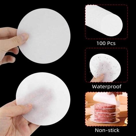 Parchment Paper Set For Hamburger - Air Fryer Disposable Liners For ...