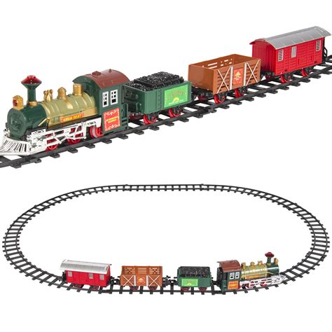 Buy Best Choice Products Kids Classic Electric Railway Train Car Track ...