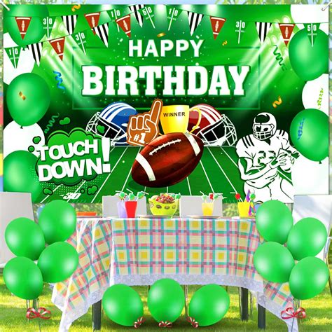 Tegeme Football Birthday Party Decorations Super Game India | Ubuy