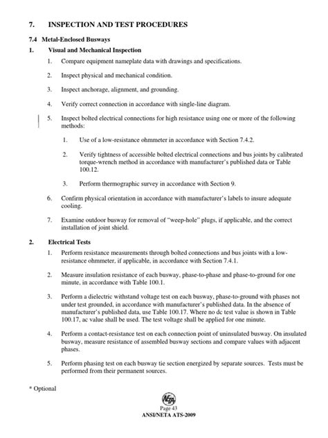 Image result for Neta Standards Electrical Testing