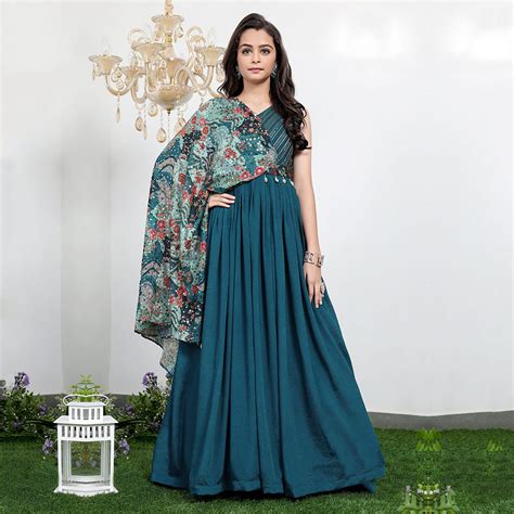 Radiance Beautiful Gown in Blissful Hue – Suvidha Fashion