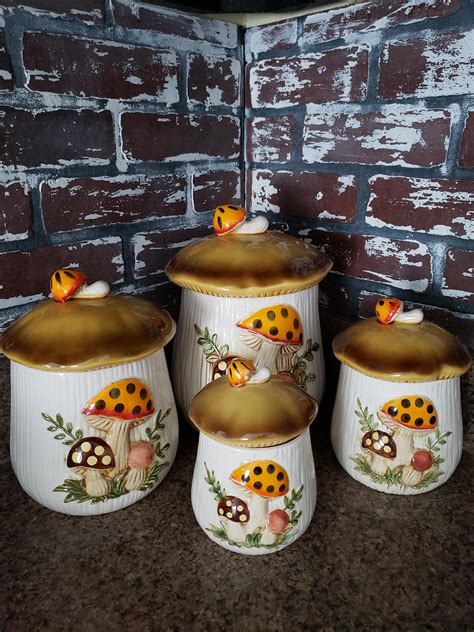 Merry Mushrooms canister set that belonged to my husbands grandmother ...