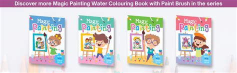 Hello Friend Books Magic Painting Water Colouring Book with Paint Brush ...