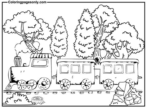Printable Train Coloring Pages