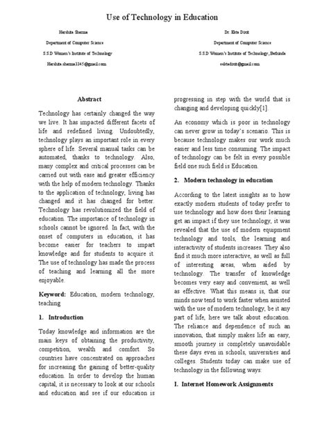 Use of Computer in Education System PDF 的图像结果