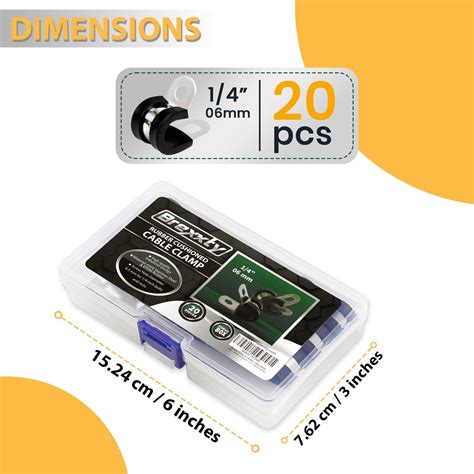 Buy 20 PCS 1/4” Cable Clamps - 304 Stainless Steel Wire Clamps with ...