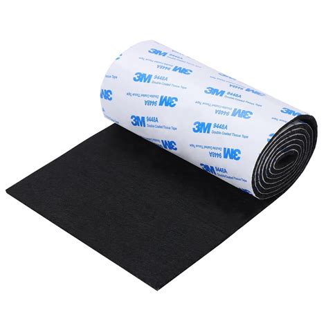 Felt furniture pads, non slip self adhesive cuttable felt tape black ...
