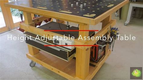 DIY Height Adjustable Assembly Table - YouTube | Assembly table, Welding table, Adjustable ...