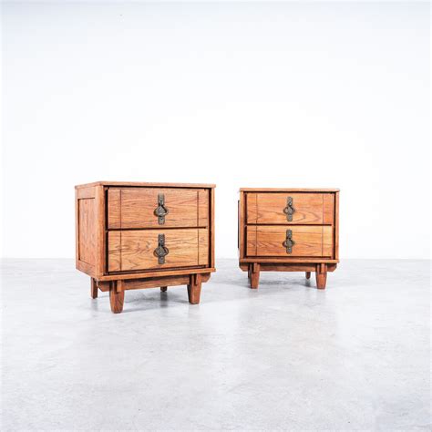 Charlotte Perriand (Style of) Pair of Pine Wood Side Tables, 1960 – DERIVE