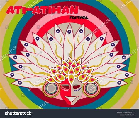 Ati-atihan Sinulog Paroy Dinagyang Festival Mask Stock Vector (Royalty ...