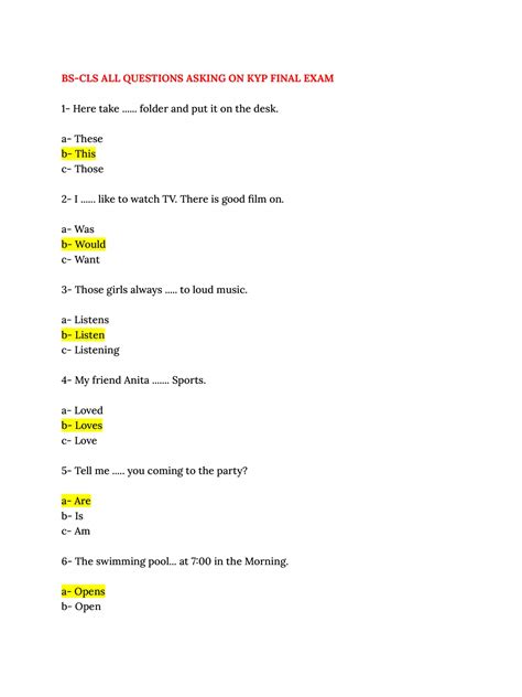 Kyp Exam Questions 的图像结果