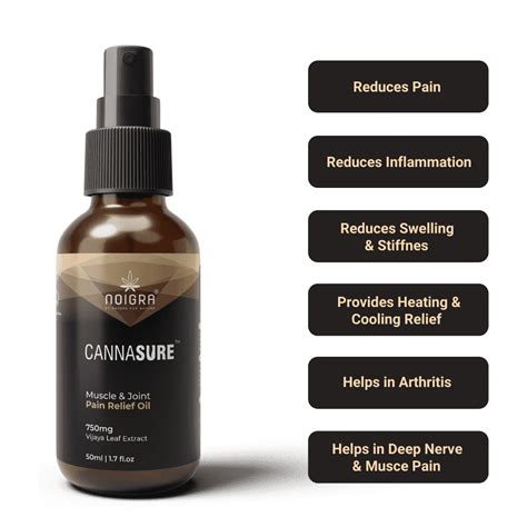 Cannasure - Muscle & Joint Pain Relief Cannabis Lotion 50 ml – CBD ...