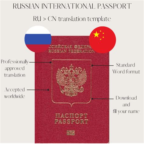 俄罗斯国际护照翻译模板 - 俄文 - 中文 - LinguaSiberica