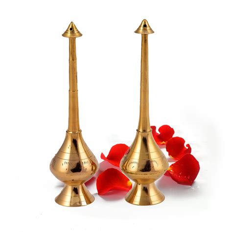 Buy ALODIE- Brass Sprinkler Bottle- Gulab Pash Rose Water Holy Water ...