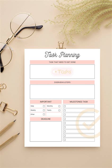 Image result for Printable Task Planner