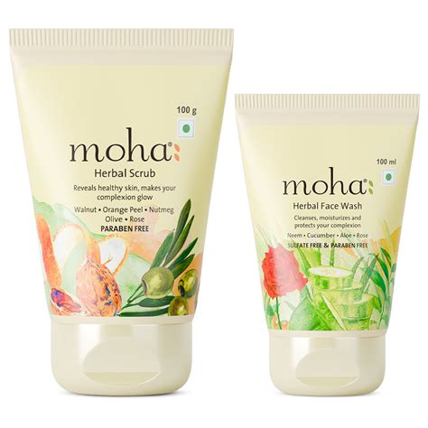 Herbal Scrub & Face Wash Combo – moha: