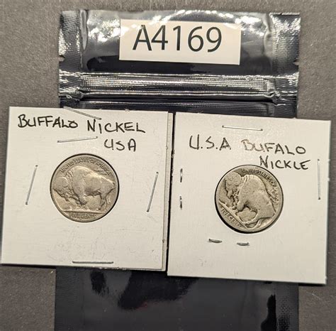 Two USA Buffalo Nickels (A4169)