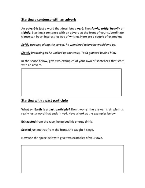 Complex sentences starting with adverbs and past participles - B.A ...