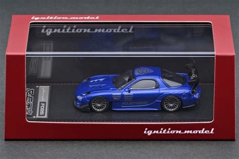 Ignition Model 1:64 Scale Mazda RX7 FD3S RE Amemiya Blue Metallic ...