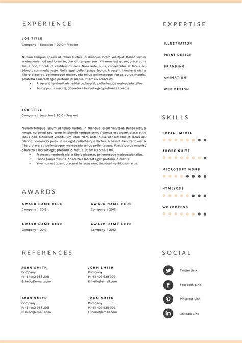 3 Page Resume Template | INDD + DOCX – MasterBundles