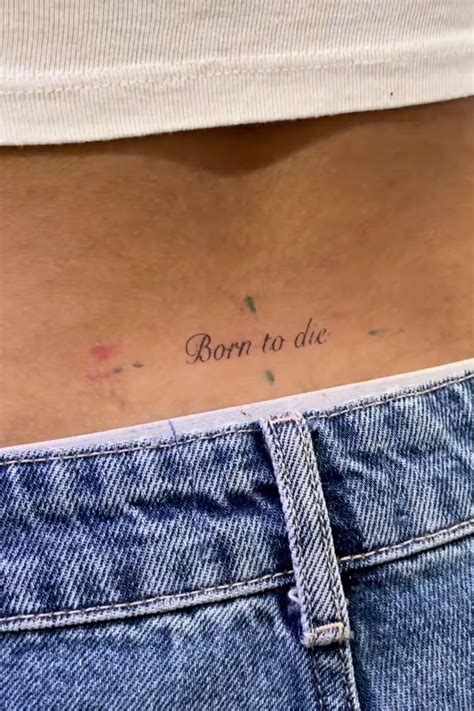 born to die tattoo | Forever tattoo, Classy tattoos, Petite tattoos