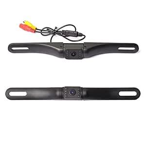 Jutek Waterproof 7 LED IR Night Vision Color CMOS Car Rear View Camera ...