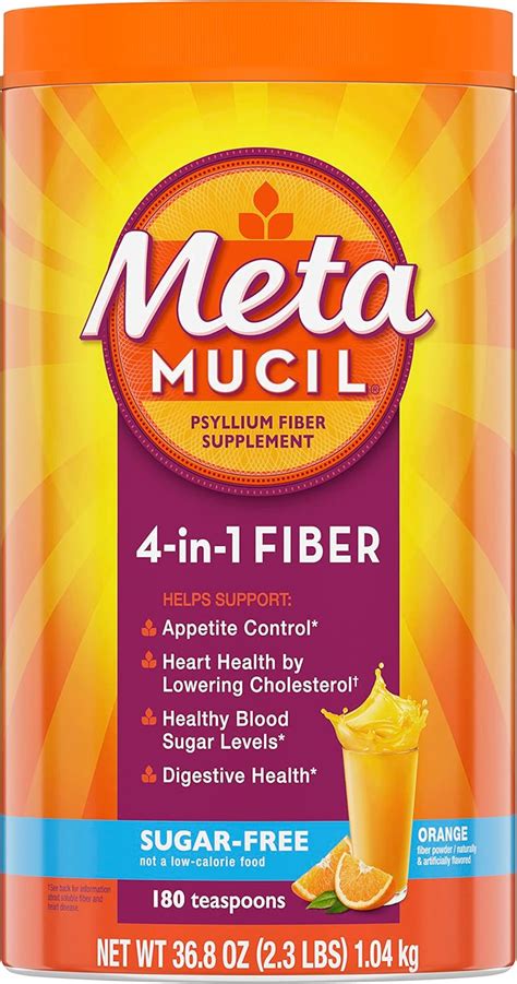 Metamucil 4-in-1 Psyllium Husk Fiber Supplement, India | Ubuy