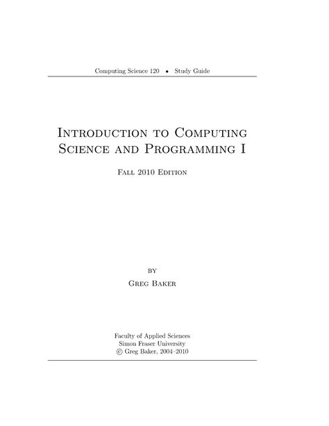 Image result for Introduction to Computing Science Book