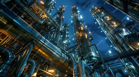 Fractionation Towers Real photo shot capturing the fractionation ...