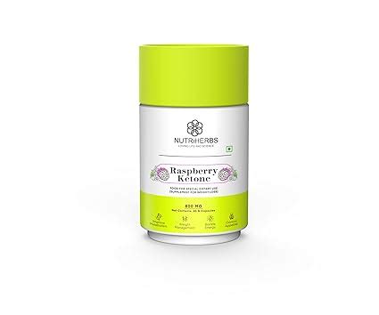 NUTRI HERBS Raspberry Ketone Capsules with Garcinia Cambogia, Green Tea ...