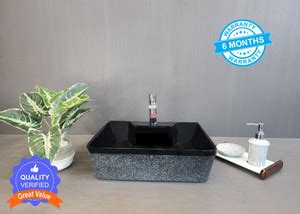 Inlet TableTop & Wall Mount Premium Ceramic WashBasin M22 (16*12*5)(M22 ...